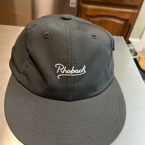 Rhoback Charcoal Cap with White Logo
